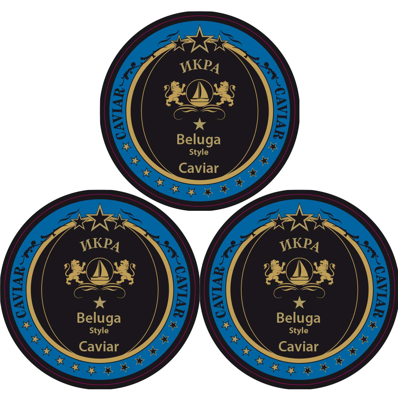 Kaviar 3 x 30g (3 verschiedene Beluga-Sorten)