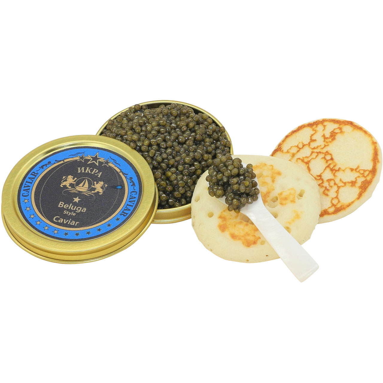 Caviar 3 x 1 once (Béluga, Osciètre, Baeri)